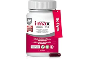 Pharmaris IMAX Iron Supplement, 150 mg Polysaccharide-Iron Complex, 250 mg Vitamin C, 1000 mcg Vitamin B12, Iron Supplements 