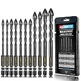 11-pc Carbide Masonry Concrete Drill Bit Set for