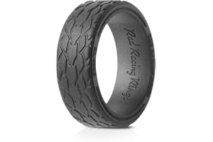 Rad Racing Rings | Tire Tread Design Ring | Premium Silicone Wedding Ring or Band with Unique Pattern