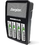 Energizer Rechargeable AA and AAA Battery Charger (Recharge Value) with 4 AA NiMH Rechargeable Batteries