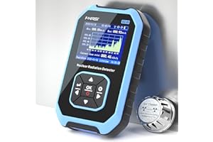 VQP Geiger Counter, γ-Ray β-Ray X-ray Radiation Detector Meter, Rechargeable Gamma Beta Tester for Marble Food Metal Radiation Detector with LCD Screen, 5 Units (Blue)