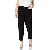 Alfred Dunner Womens Allure Slimming Plus Size Stretch - Modern Fit Pants