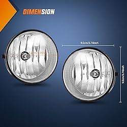 Nilight Fog Light Assembly Compatible with Toyota