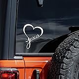 Vool Jesus Heart Vinyl Decal Sticker Cars Trucks