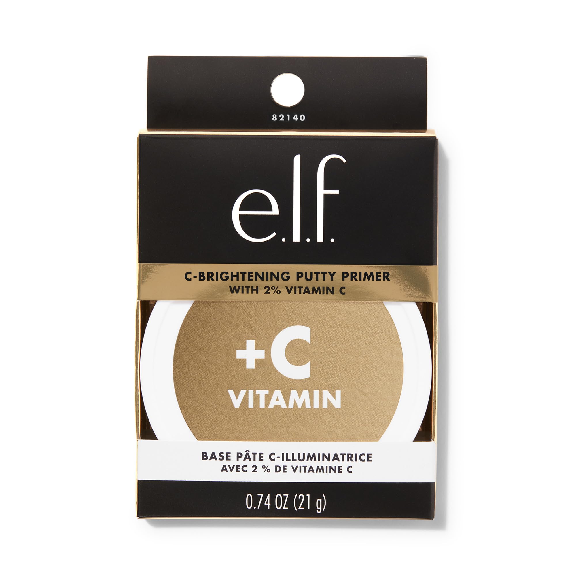 e.l.f. C-Brightening Putty Primer, Makeup Primer For Brightening & Evening Out Skin Tone, Enriched With Vitamin C, Universal Sheer (Packaging May Vary)