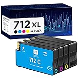 712 712XL Ink Cartridges Remanufactured High Yield