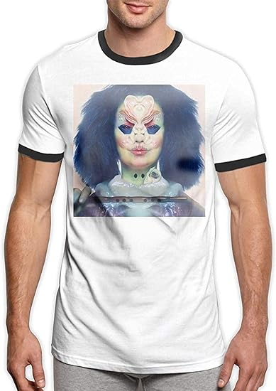 Amazon Bjork Utopia Men S Funny Jersey Short Sleeve Ringer Tee Black X Large Tシャツ カットソー 通販