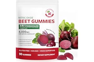 Beetroot Gummies - 90 Count | Non-GMO, Vegan Supplement with Natural Mixed Berry Flavor