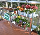 Palram Steel Work Bench Greenhouse Accessory 2 Tier Shelving System view 2