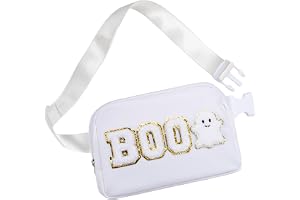 Halloween Crossbody Bag, Ghost Boo Purse Gift Belt Bag for Girls | Halloween purse, ghost girl gift, Halloween crossbody, boo basket stuff, boo basket ideas, fanny pack, 8.2 x 5.1 x 1.5 Inch