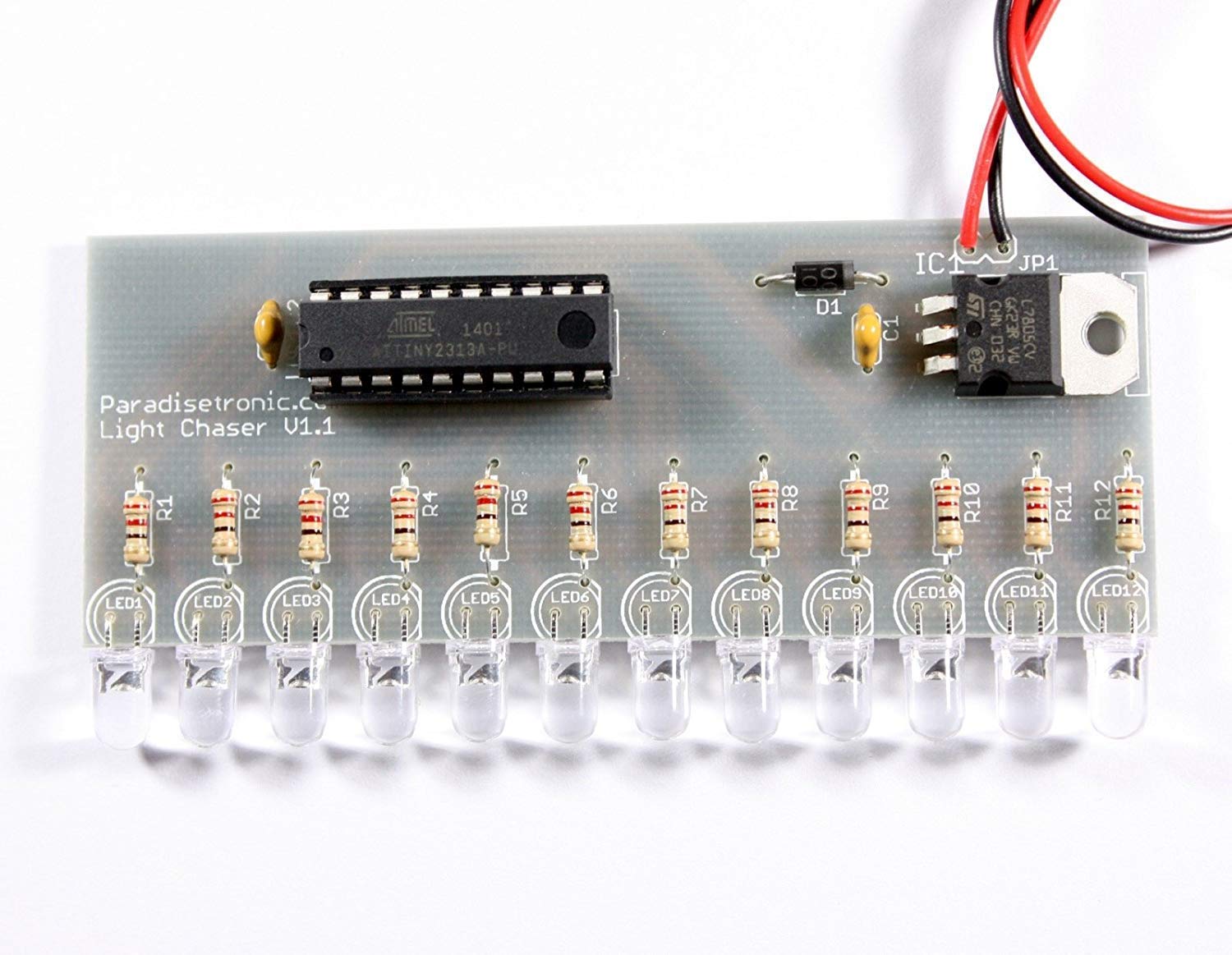Paradisetronic.com 12-Channel Running Light Kit with Super Bright LEDs, Atmel microcontroller, 6V-12V (Blue) - Image 5