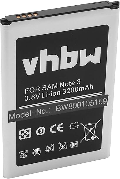 Vhbw 30mah Smartphone Mobile Phone Battery For Samsung Galaxy Note 3 Galaxy Note 3 Lte Galaxy Note Iii Sc 01f Scl2 Sgh N075 Sm N900 As B800 Amazon Co Uk Electronics Photo