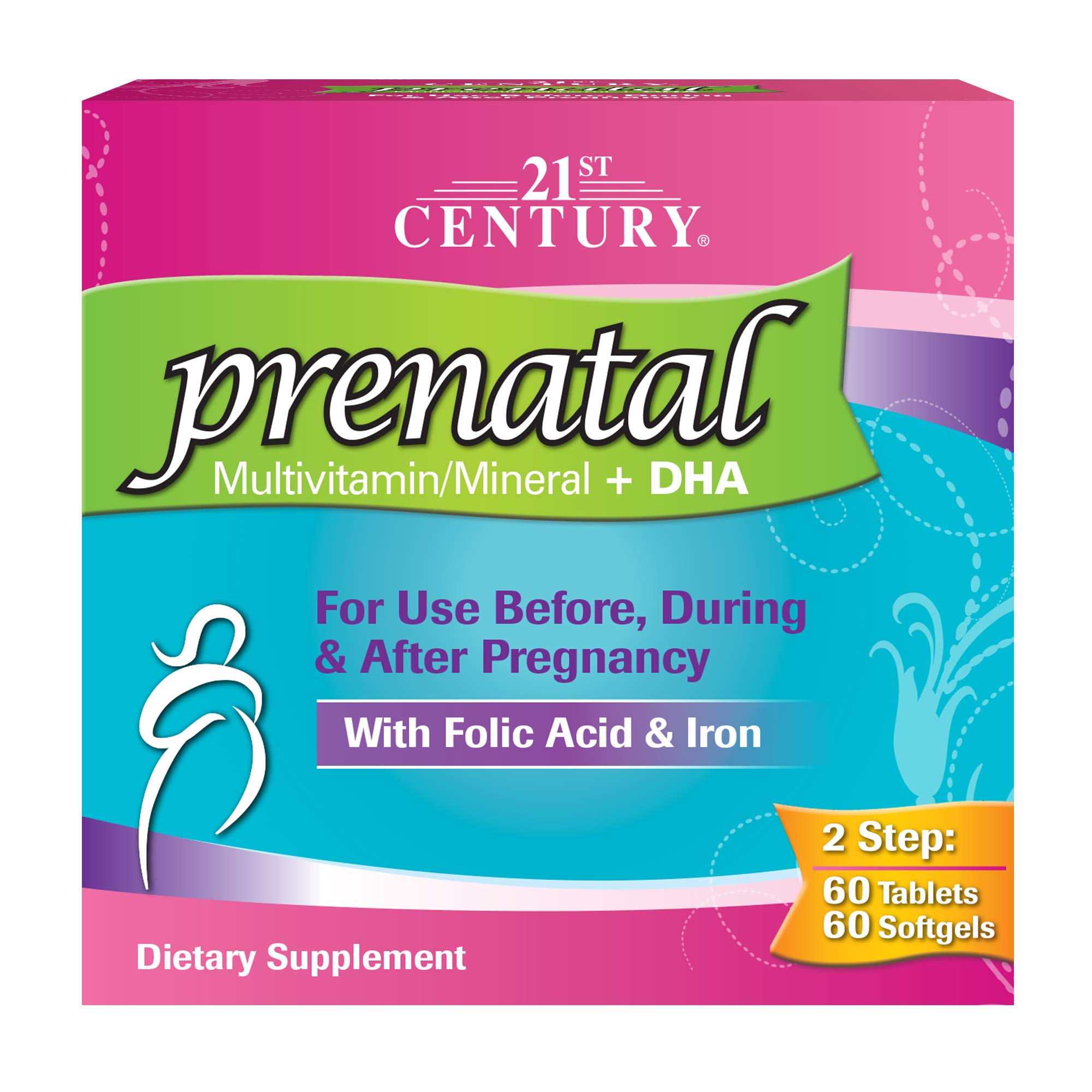 21st Century Prenatal with DHA, Tablets and Softgels, 120 Count Buy Online in UAE. Hpc