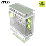 MSI MAG PANO 130R PZ WHITE Mid-Tower Gaming PC Case, ATX, USB 20Gbps view 3