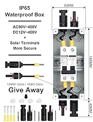DIHOOL 40 Amp Solar Disconnect Switch with DC