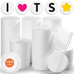 Acejoz 36Pcs Craft Foam Circles with Fishing Line