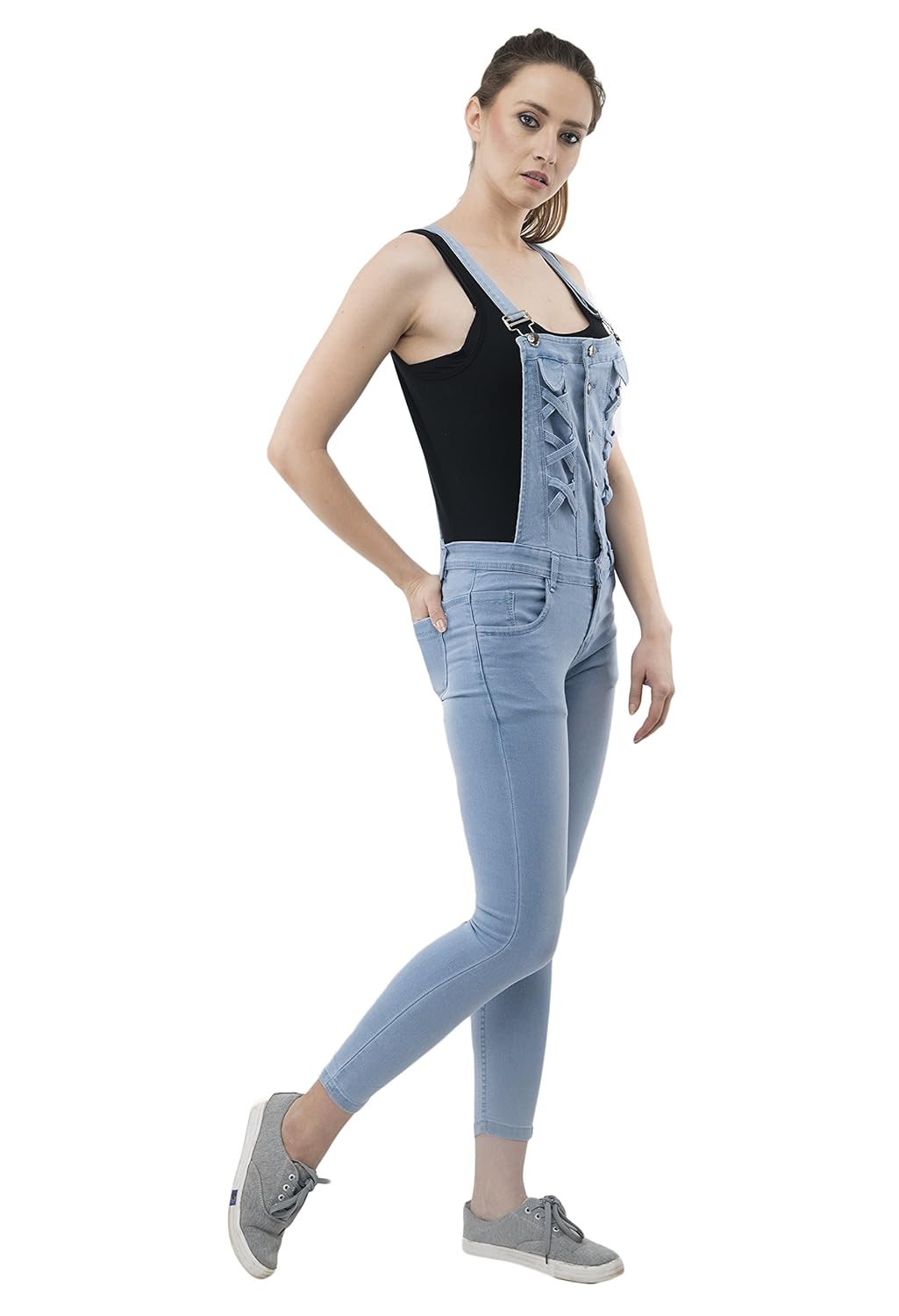 aakrithi denim jumpsuit