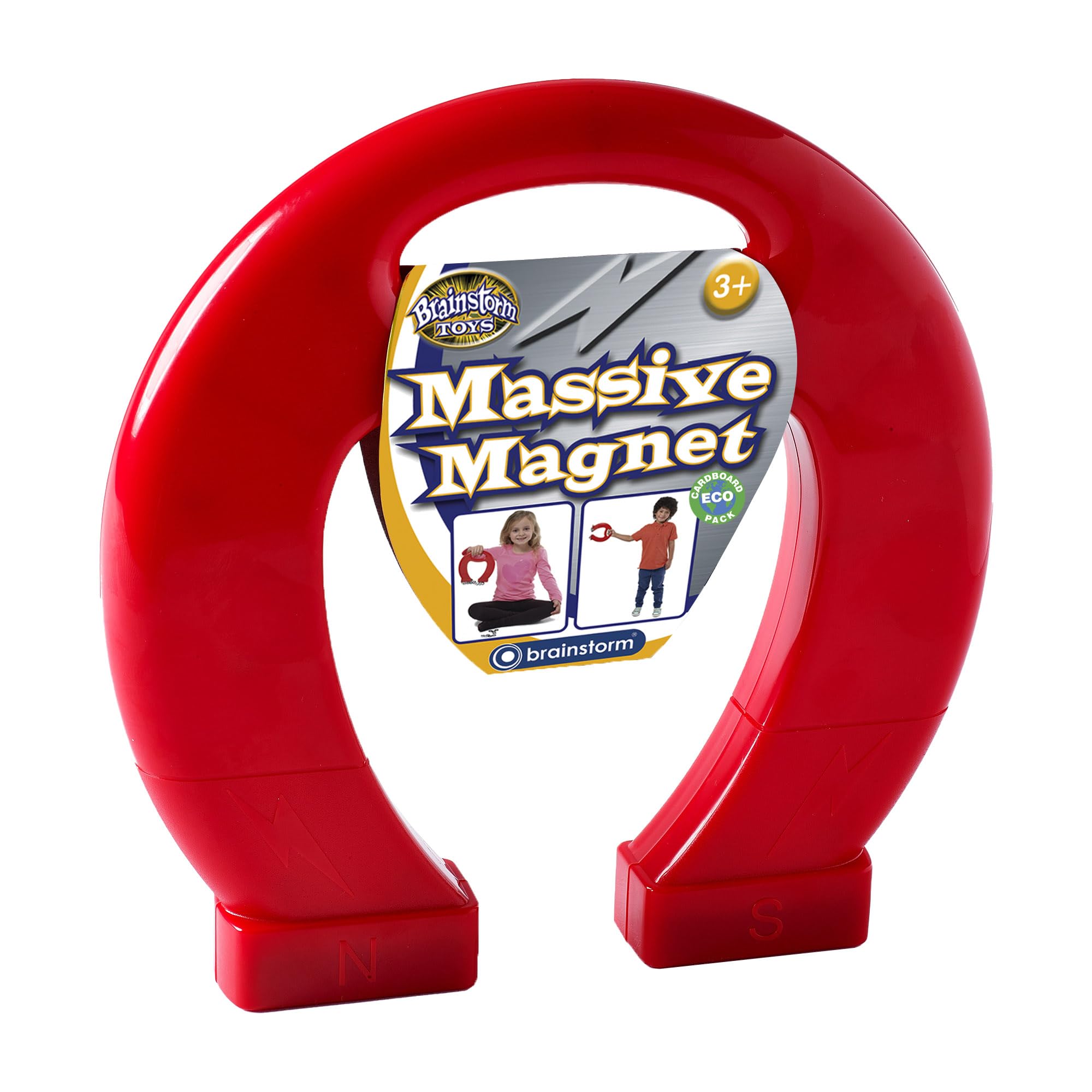 Brainstorm Toys Massive 19cm Horseshoe Magnet – Educational Science Toy for Kids, Perfect for Experiments and Hands-On Learning