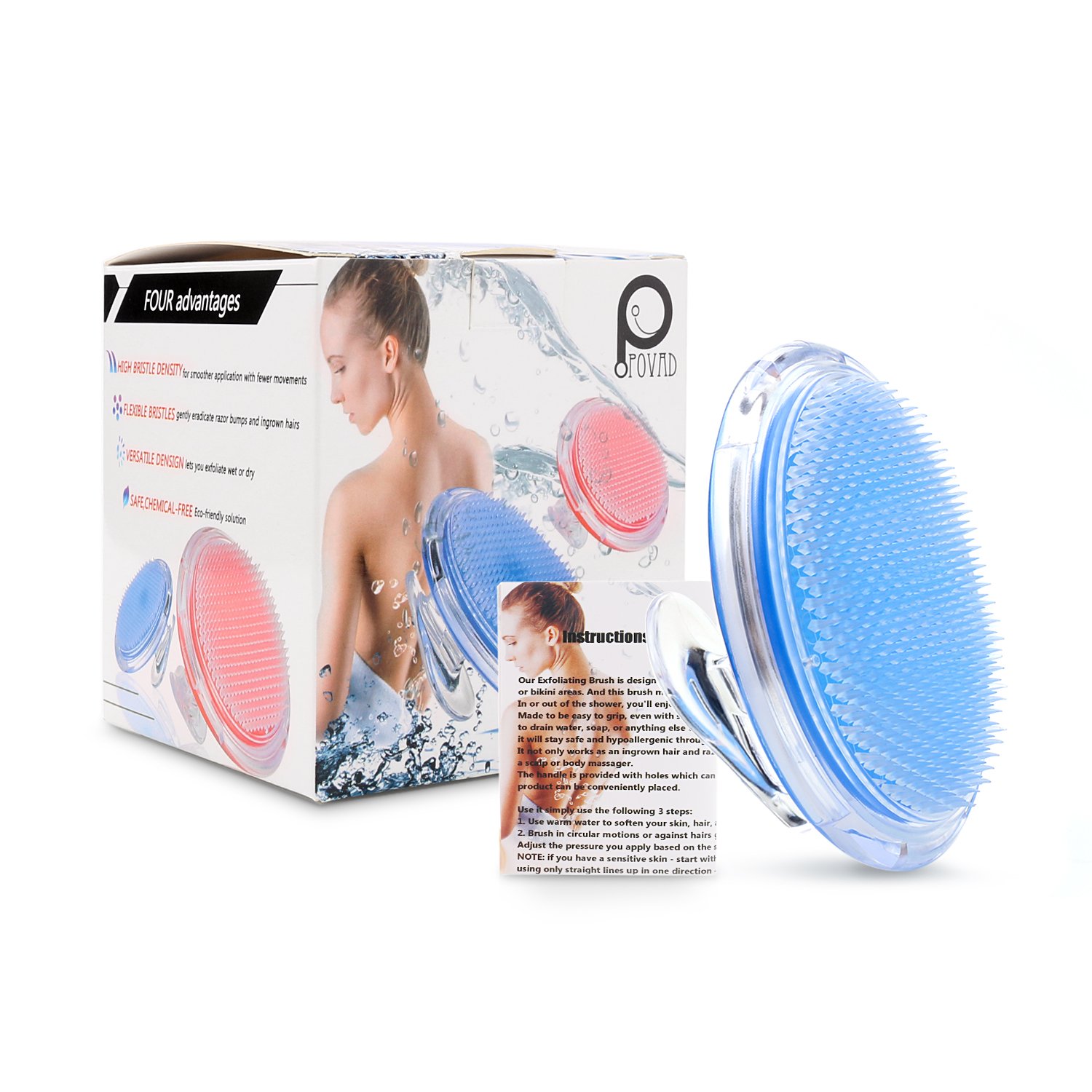 exfoliating brush for legs
