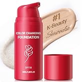 Smoochie Color Changing Foundation: Korean foundation for Mature Skin | #1 Korean Foundation for Mature Skin &ndash; Automatic Shade Matching, Natural Finish for Fair to Medium Skin Tones