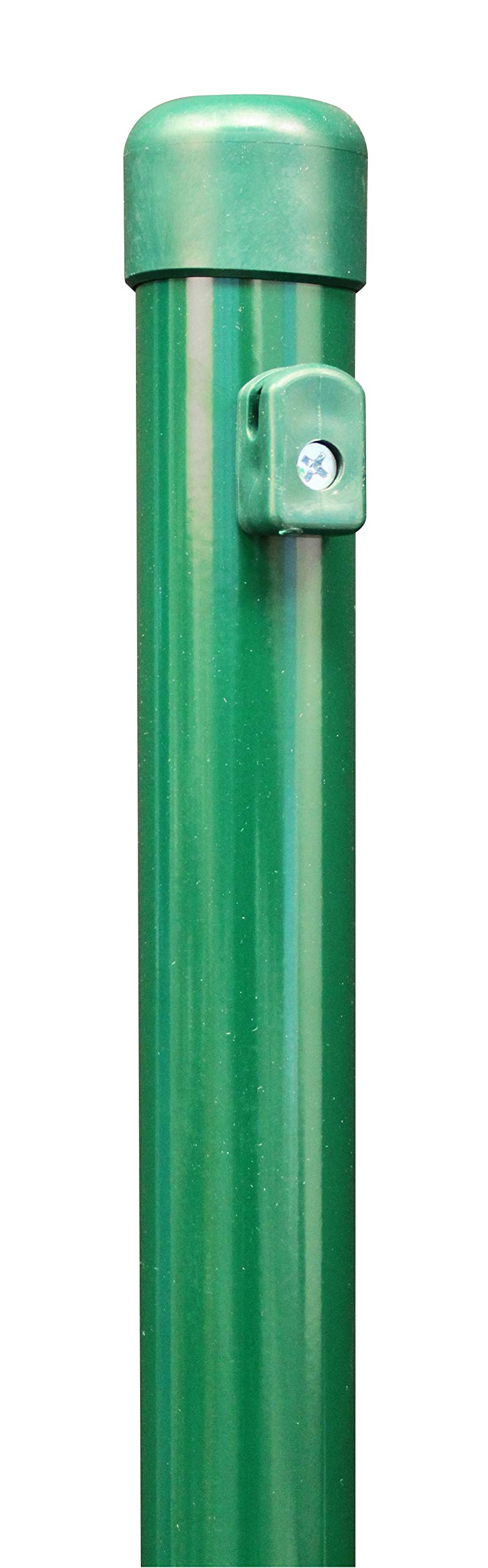 GAH-Alberts 612672 Fence Post for Wire Mesh Fences, Zinc Phosphated, Green Plastic Coated, Length 900 mm, Post Diameter 34 mm