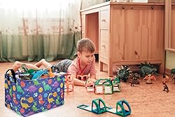 Sanjiaofen Rectangular Dinosaur Basket,Kids