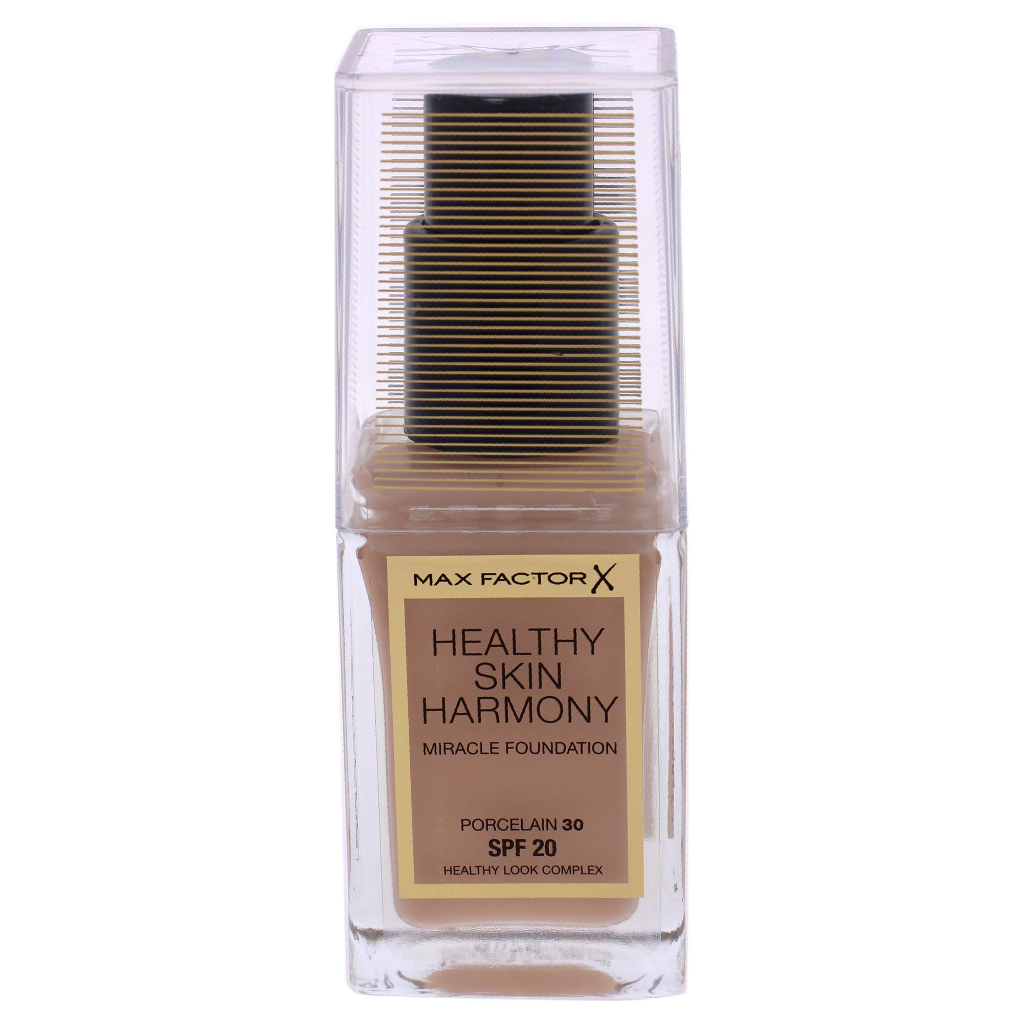 Healthy Skin Harmony Miracle Foundation SPF 20-30 Porcelain by Max Factor for Women - 1 oz Foundation, beige, (Pack of 1)