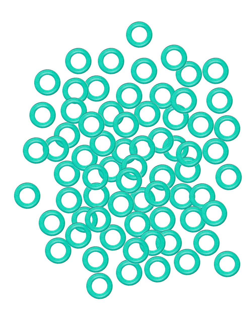 longbowmaker 100 pcs O-Rings Broadhead Archery Arrowhead O Rings Replacement Rubber Bands Keep Tight for Hunting Shooting Target-green