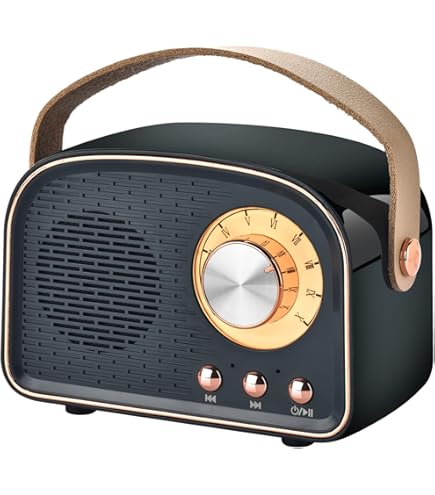 Amazon.com: Retro Bluetooth Speaker Red Vintage Style with FM