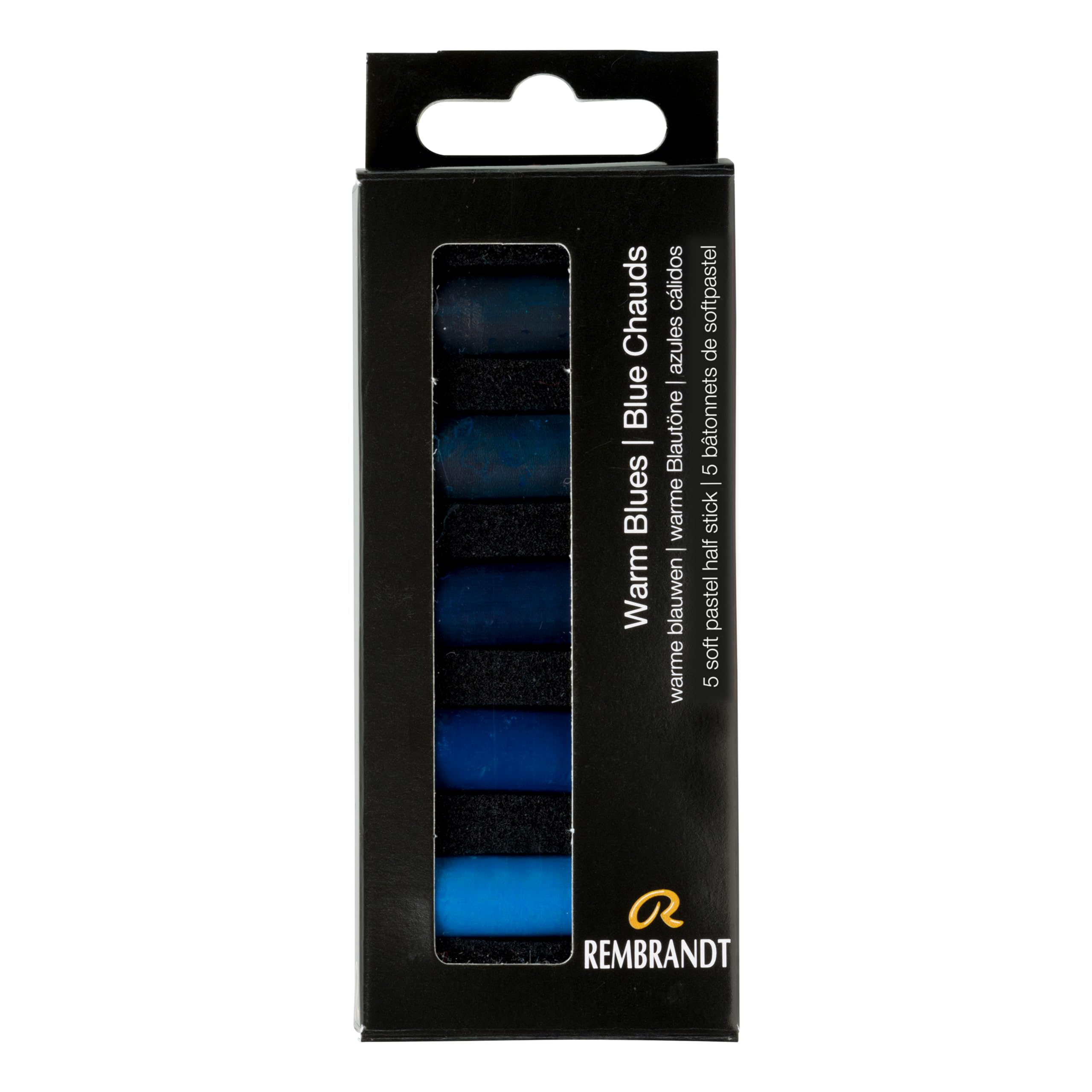 Rembrandt Professional Soft Pastel Set Warm Blues | 5 Half Pastels