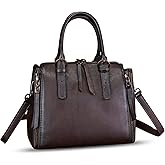 Genuine Leather Purses and Handbags for Women Satchel Bag Vintage Crossbody Shoulder Bag Top Handle Bags Purse
