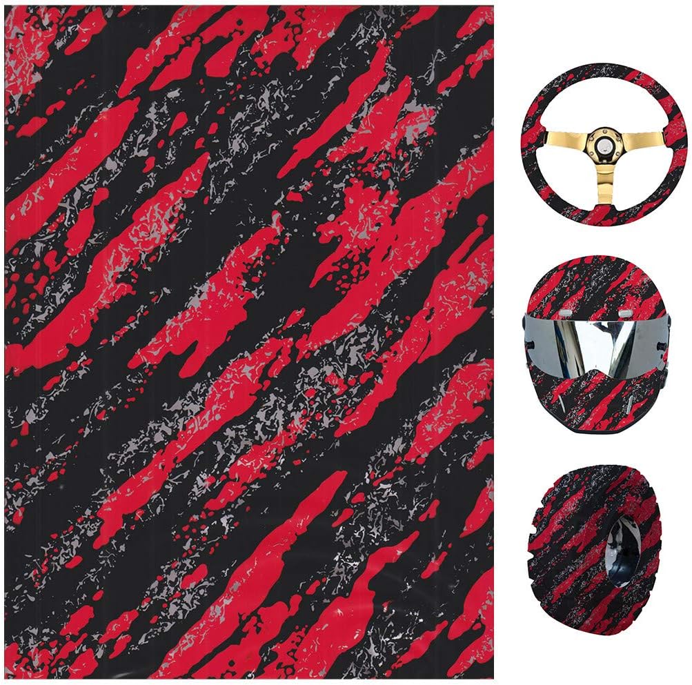 Jiken YS109 Mottled Red Light Water Transfer Hydrographic Film Hydro Dipping Hydro Dip Film for Decor