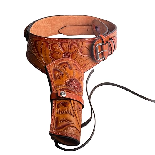 Hulara Full Grain Buff Leather 22 Caliber Western Holster for