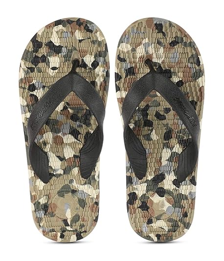 olive flip flops