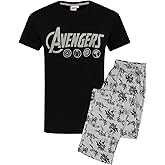 Marvel The Avengers Mens Pajamas Logo Lounge Pants & T-Shirt Set