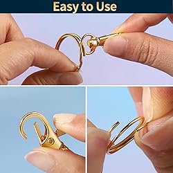 LEOBRO 60 PCS Swivel Snap Hooks and Key