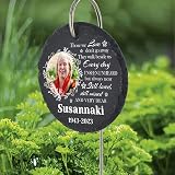TopGlory Personalized Photo Name Memorial Slate Custom Stone Gift view 3