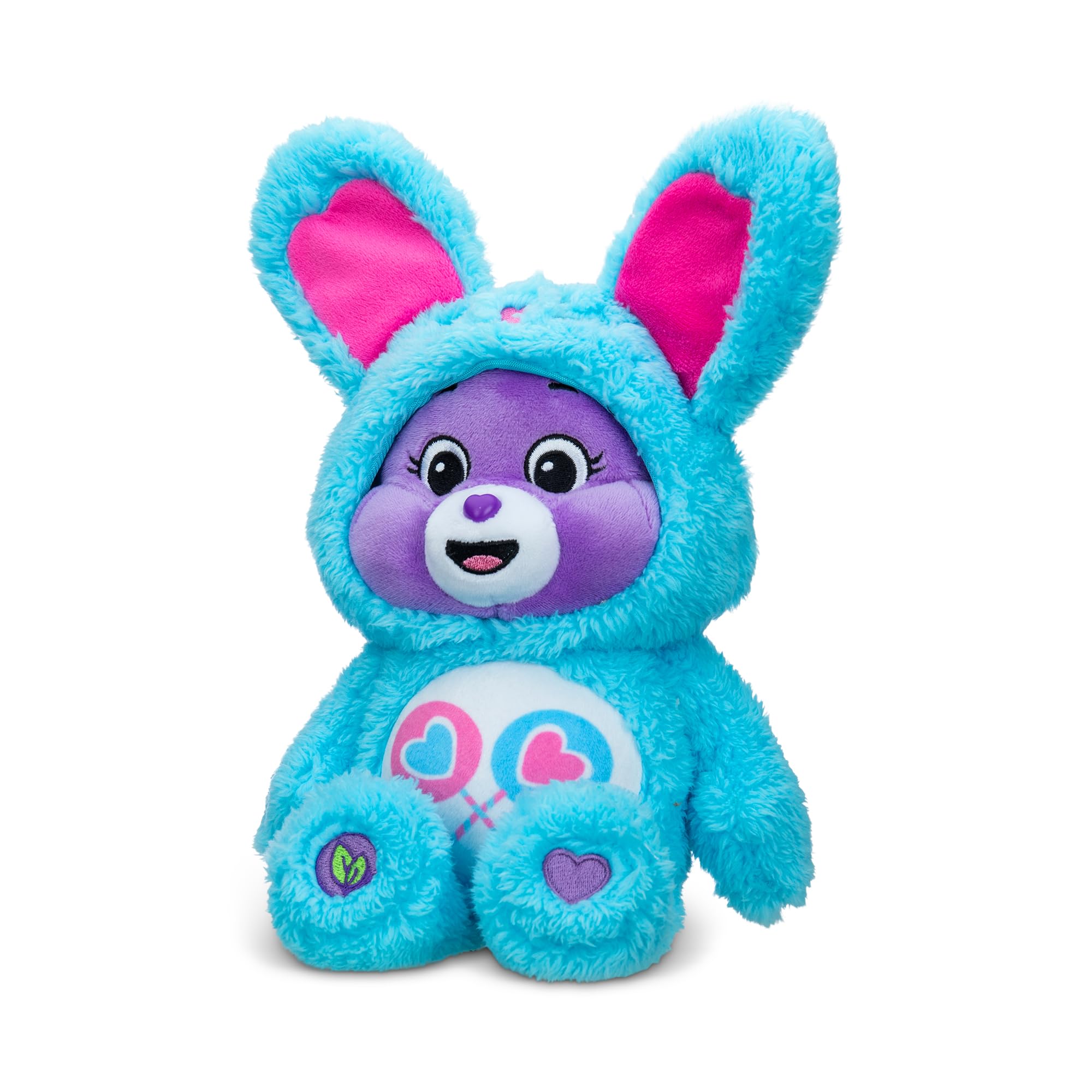 Basic Fun Care Bears Share Bunny Bear 22cm Bean Plush Toy, Collectable Soft Teddy for Girls & Boys 4+, Easter-Inspired Cuddly Toy for Kids, Super Soft & Cute