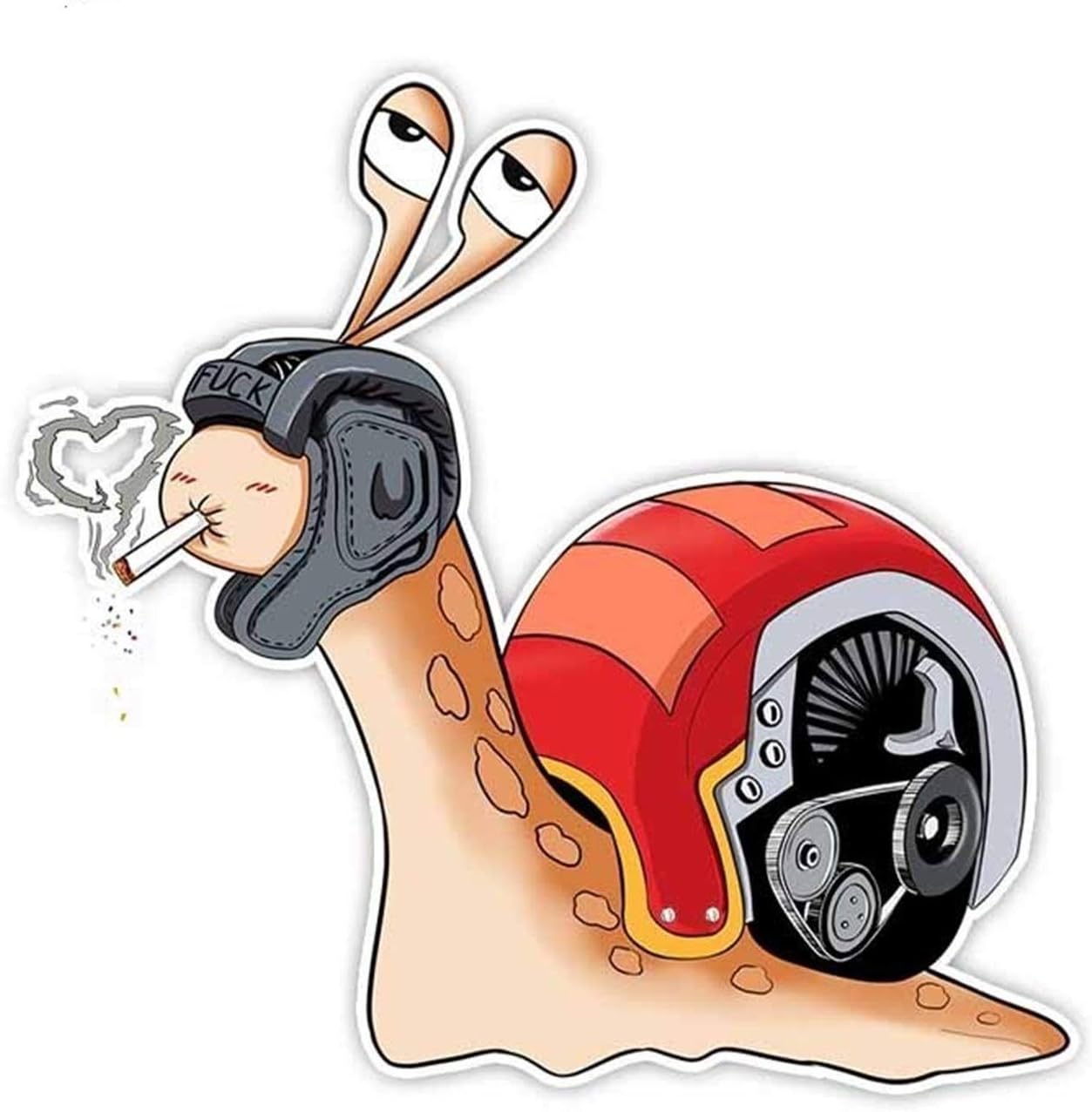 Amazon Co Jp 車のステッカ 漫画のパーソナリティカタツムリ車のステッカーデカール ホーム キッチン