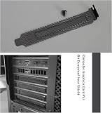 EMSea 10Pcs Vented PCI Slot Covers Dust Baffles Blanking Plates Computer Case view 4