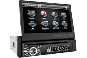 Power Acoustik PTID-8920B In-Dash DVD AM/FM Receiver with 7-Inch Flip-Out Touchscreen Monitor and USB/SD Input