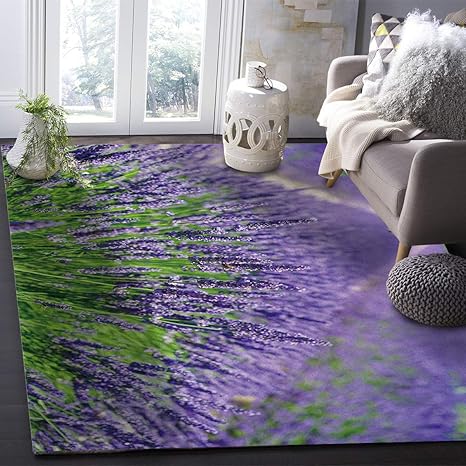 lavender area rug nursery