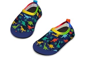APOLTER Baby Boys and Girls Swim Water Shoes Barefoot Aqua Socks Non-Slip for Beach Pool Toddler Kids