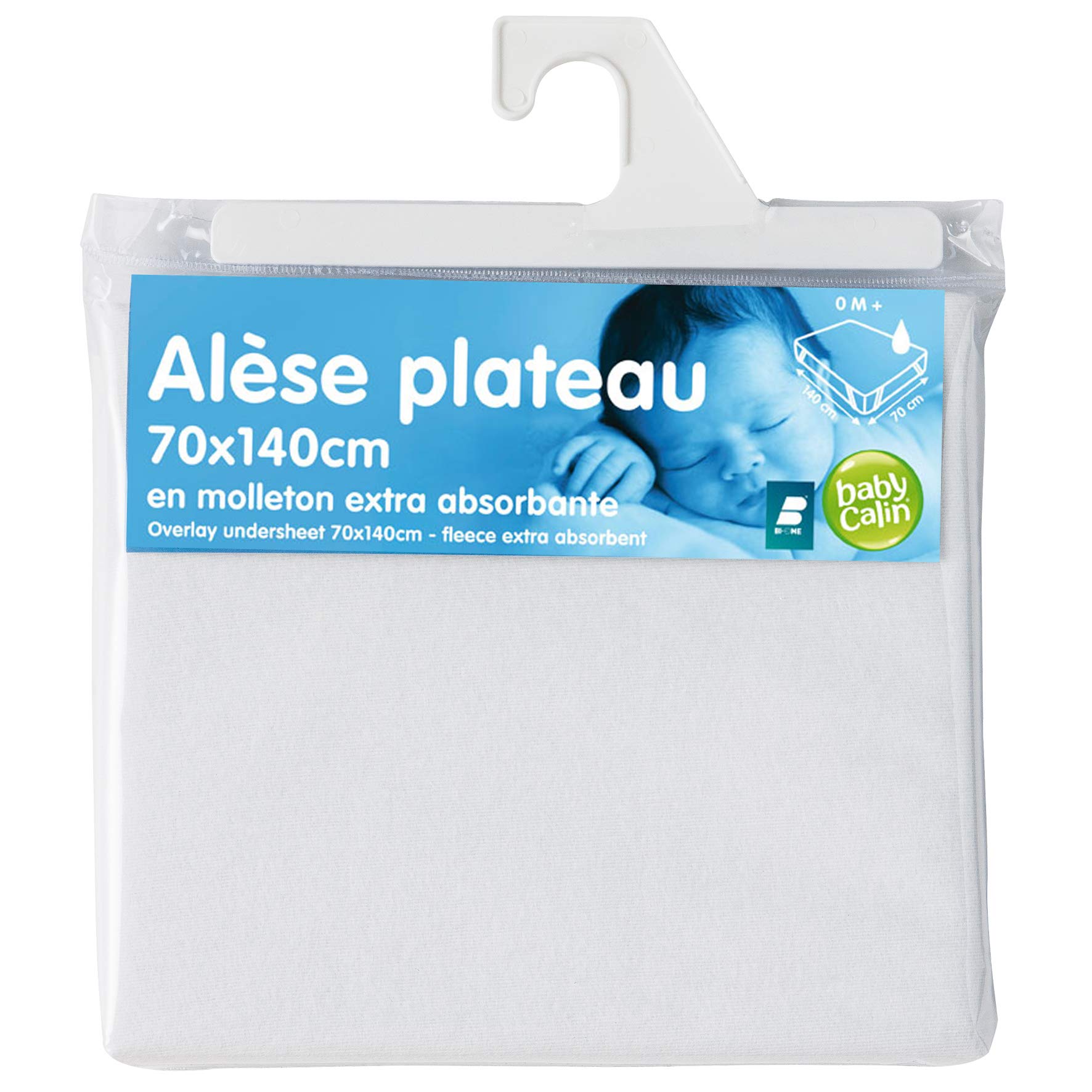 BabyCalin - Extra absorbent fleece top sheet - 70x140 cm