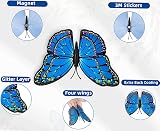 Siganorpy 24Pcs 3D Butterfly Wall Sticker Decor Multicolour Magnets Gum Reusable view 5