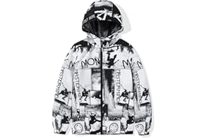 SNOW DREAMS Boys Waterproof Rain Jacket Windbreaker Lightweight Coat Kids Raincoat Outerwear