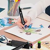 Colpart Dual Tip Marker Pens 168 Color Alcohol Markers Art Set Permanent view 5