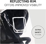 hauck Universal 3 Wheel Raincover Transparent Waterproof with Reflective Trim view 5