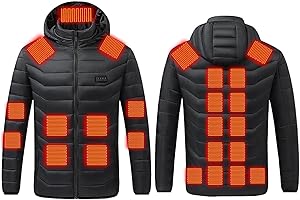 Heated Jacket for Men & Women Smart Electric Heating Coats Winter Outdoor Overcoats Warm Jackets No Battery Pack
