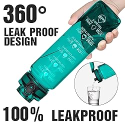OLDLEY Water Bottles, 32oz Motivational Sports